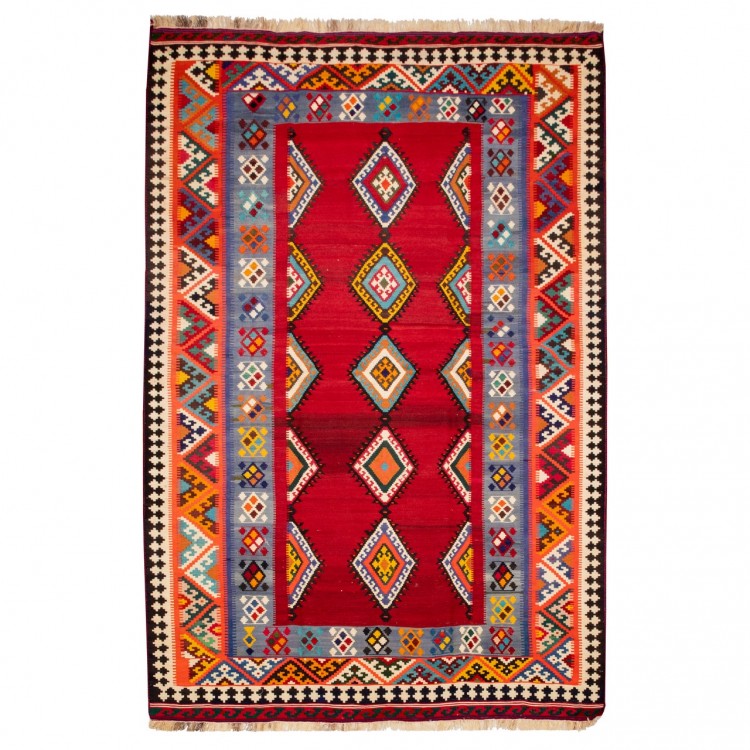 Kilim persan Qashqai fait main Réf ID 157015 - 180 × 273