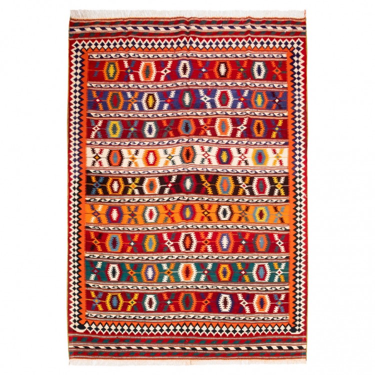 Kilim persan Qashqai fait main Réf ID 157020 - 165 × 230