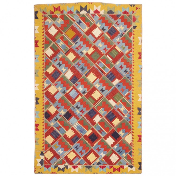 Kilim persan Téhéran fait main Réf ID 157040 - 172 × 272