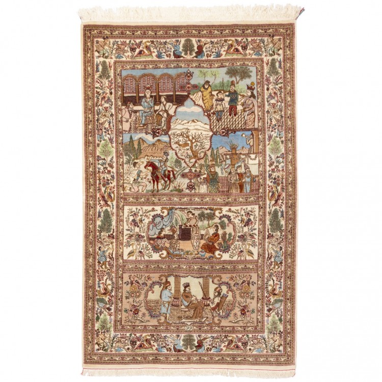 Tapis persan Tabriz fait main Réf ID 157064 - 145 × 225