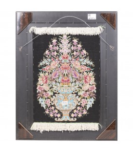 Tableau tapis persan Qom fait main Réf ID 902720