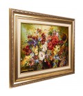 イランの手作り絵画絨毯 タブリーズ 番号 902728