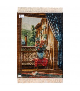 Tableau tapis persan Tabriz fait main Réf ID 902787