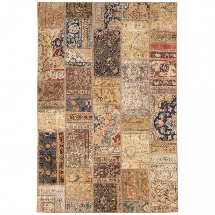 Tappeto persiano vintage fatto a mano codice 813011 - 137 × 207