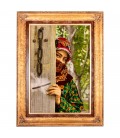 Tableau tapis persan Tabriz fait main Réf ID 902808