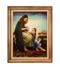 イランの手作り絵画絨毯 タブリーズ 番号 902903