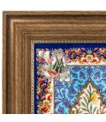 Tableau tapis persan Qom fait main Réf ID 903034