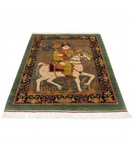 イランの手作りカーペット カシュカイ 番号 152326 - 125 × 150