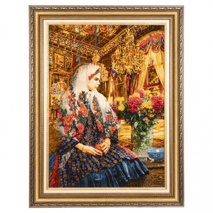 Tableau tapis persan Tabriz fait main Réf ID 903081