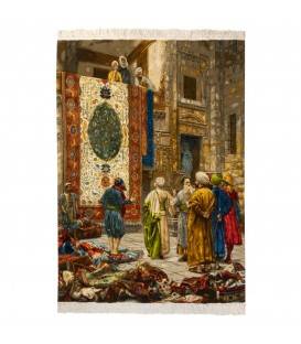 Tappeto persiano Tabriz a disegno pittorico codice 903133