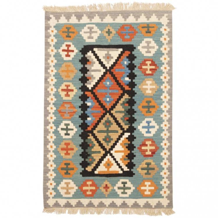 Kilim persiano Fars annodato a mano codice 152292 - 85 × 124