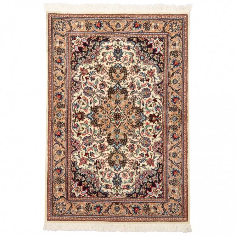 Tappeto persiano Qom annodato a mano codice 152313 - 102 × 150