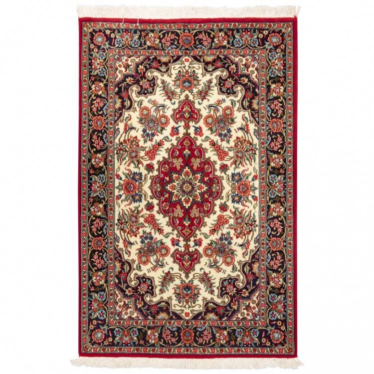 Tappeto persiano Qom annodato a mano codice 152311 - 113 × 158