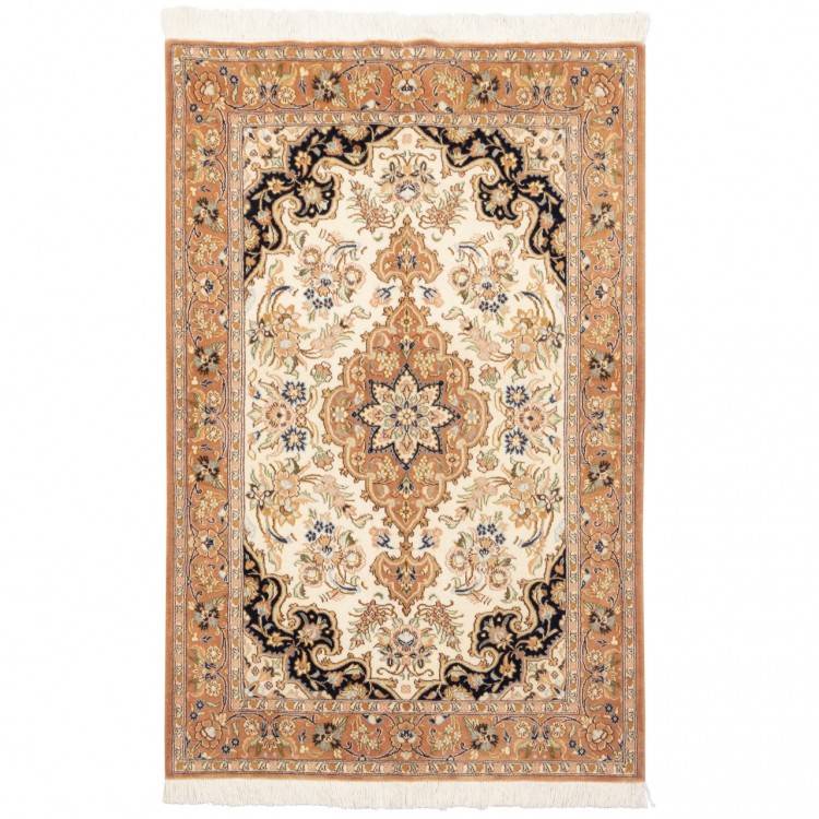 Tappeto persiano Qom annodato a mano codice 152309 - 103 × 150