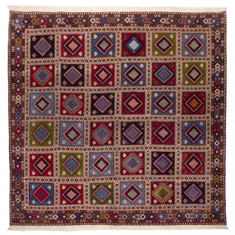 Tapis persan Talkhooncheh fait main Réf ID 122589 - 204 × 201