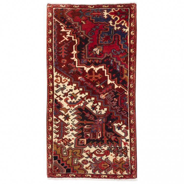 Tapis persan Heriz fait main Réf ID 130145 - 70 × 140