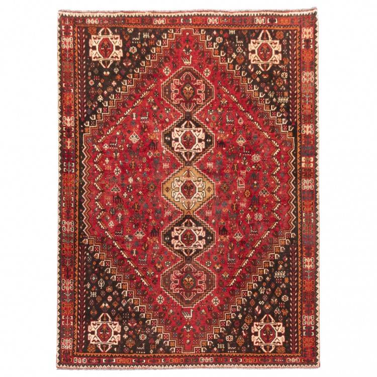 Tapis persan Shiraz fait main Réf ID 129011 - 220 × 300