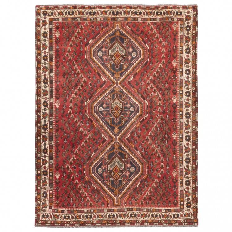 Tapis persan Shiraz fait main Réf ID 129025 - 210 × 290