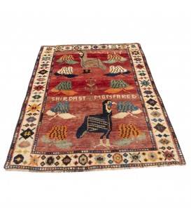 Tapis persan Shiraz fait main Réf ID 129035 - 103 × 140