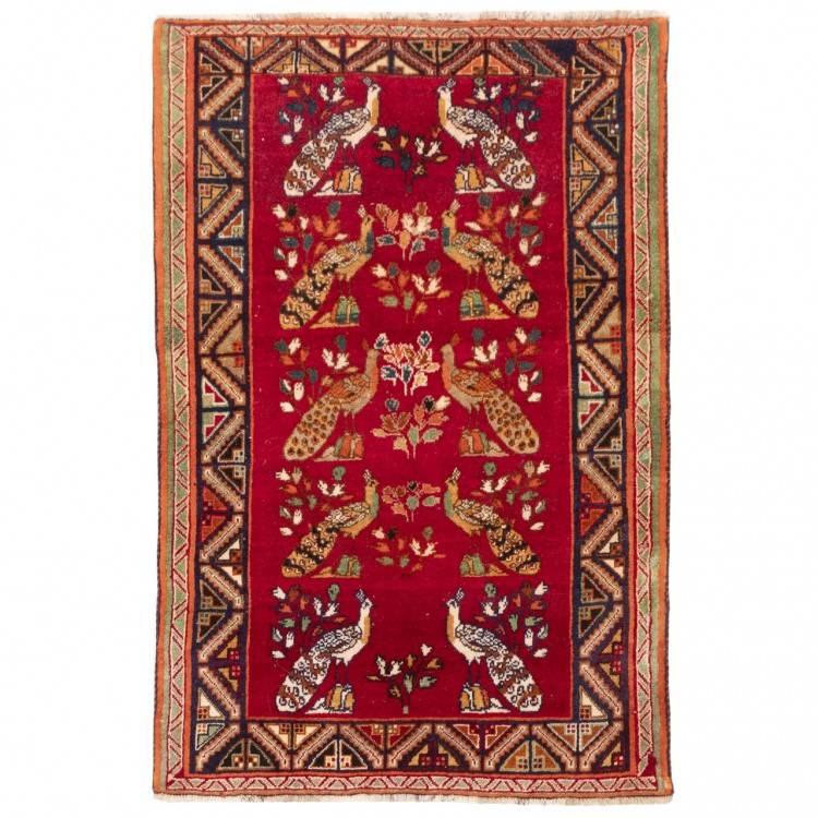 فرش دستباف قدیمی دو متری شیراز کد 129040