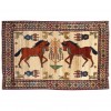 Tapis persan Shiraz fait main Réf ID 129068 - 155 × 235