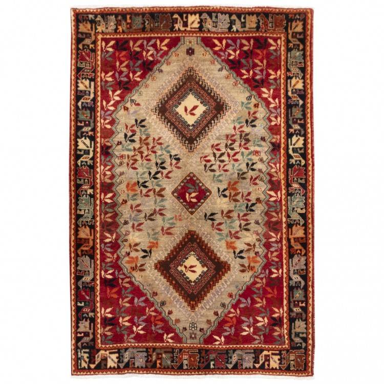 Tapis persan Shiraz fait main Réf ID 129072 - 130 × 195