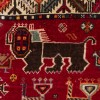 Tappeto persiano Shiraz annodato a mano codice 129034 - 120 × 200