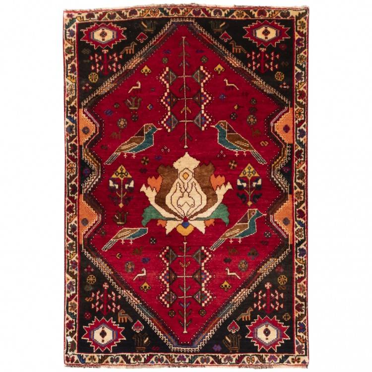 Tapis persan Abadeh fait main Réf ID 129067 - 120 × 175