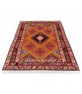 Tappeto persiano Qashqai annodato a mano codice 129131 - 102 × 147