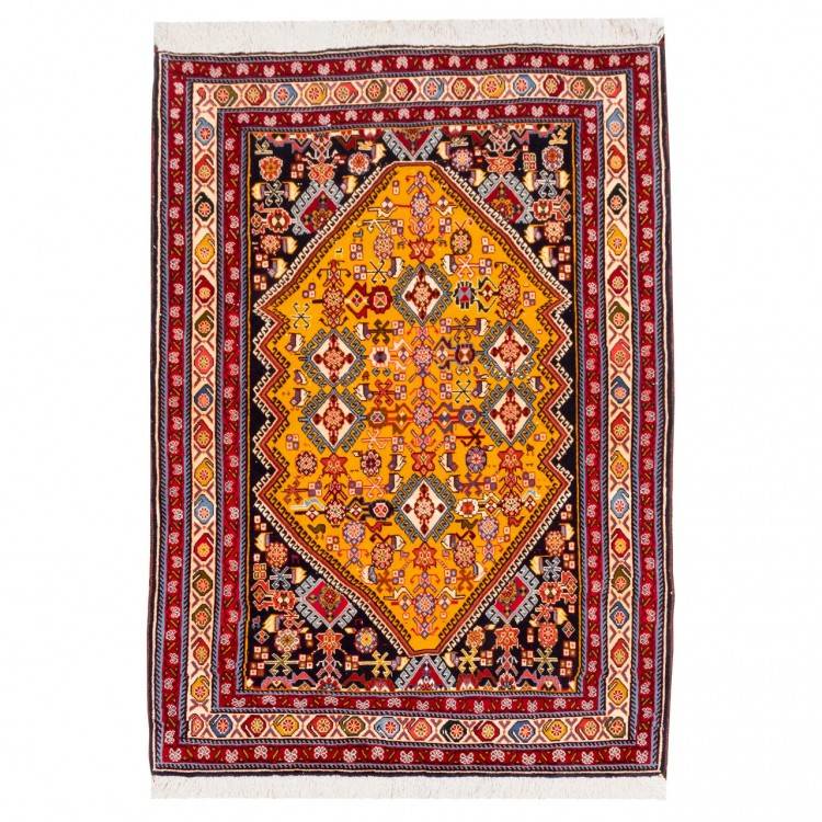 Tapis persan Qashqai fait main Réf ID 129139 - 106 × 149