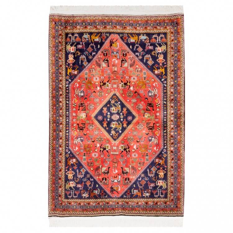 Tapis persan Qashqai fait main Réf ID 129149 - 101 × 147