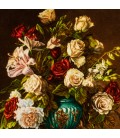 Tableau tapis persan Tabriz fait main Réf ID 903147