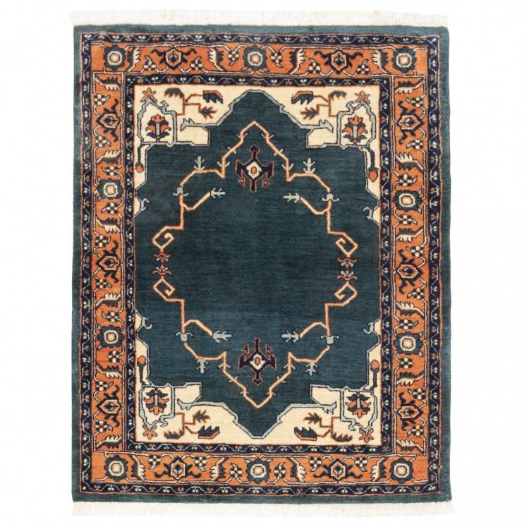 Tapis persan Heriz fait main Réf ID 135 × 107 (3.51 × 4.43 ft)