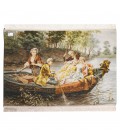 Tableau tapis persan Tabriz fait main Réf ID 903244