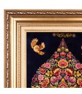 تابلو فرش دستباف درخت و طاووس قم کد 903312
