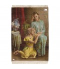 Tableau tapis persan Tabriz fait main Réf ID 903359