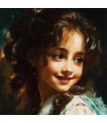 イランの手作り絵画絨毯 タブリーズ 番号 903407
