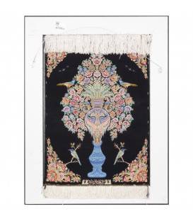 Tableau tapis persan Qom fait main Réf ID 903432