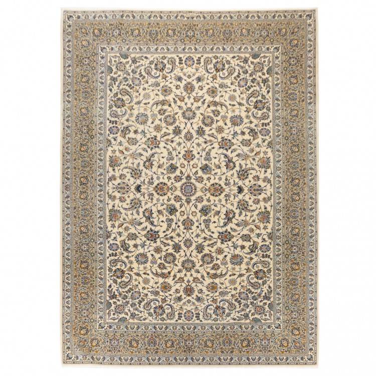 Tapis persan Kashan fait main Réf ID 705324 - 280 × 385