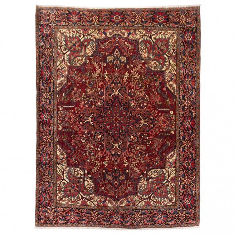 Tapis persan Heriz fait main Réf ID 705328 - 293 × 386