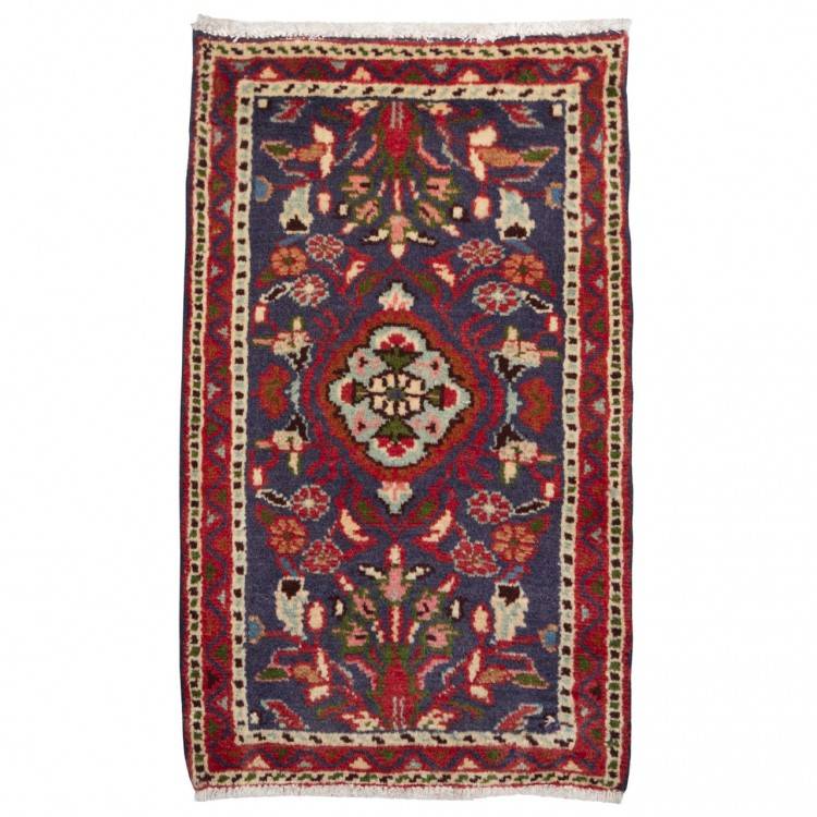 Tappeto persiano Hamedan annodato a mano codice 705336 - 38 × 65