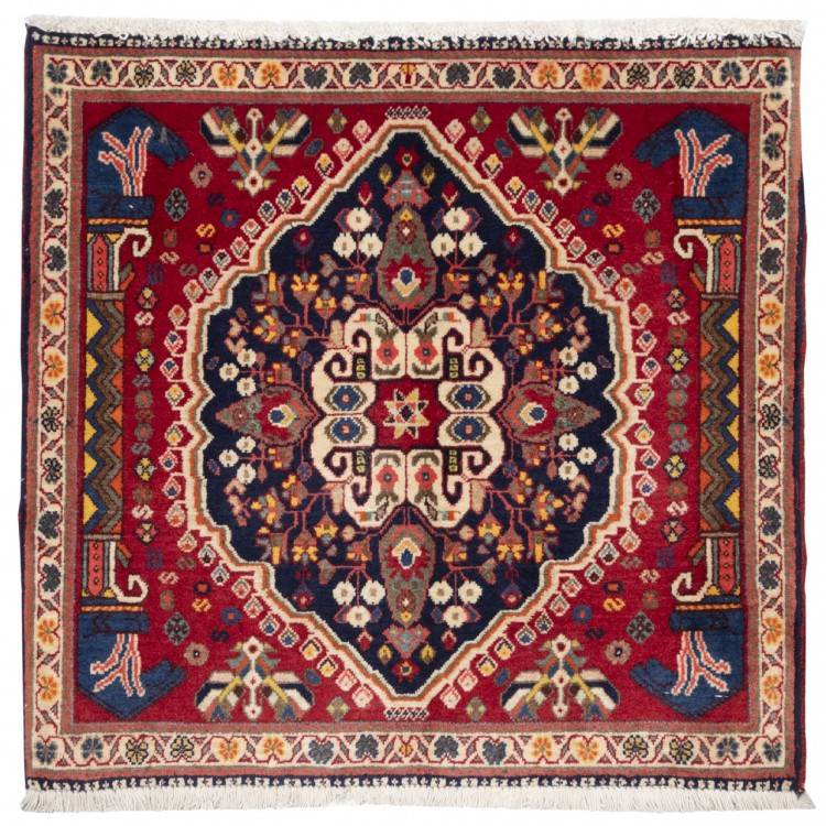 Tapis persan Qashqai fait main Réf ID 705384 - 63 × 60