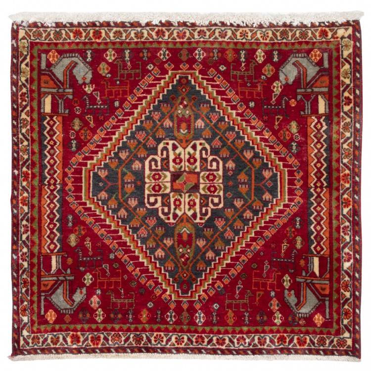 Tapis persan Qashqai fait main Réf ID 705393 - 62 × 60