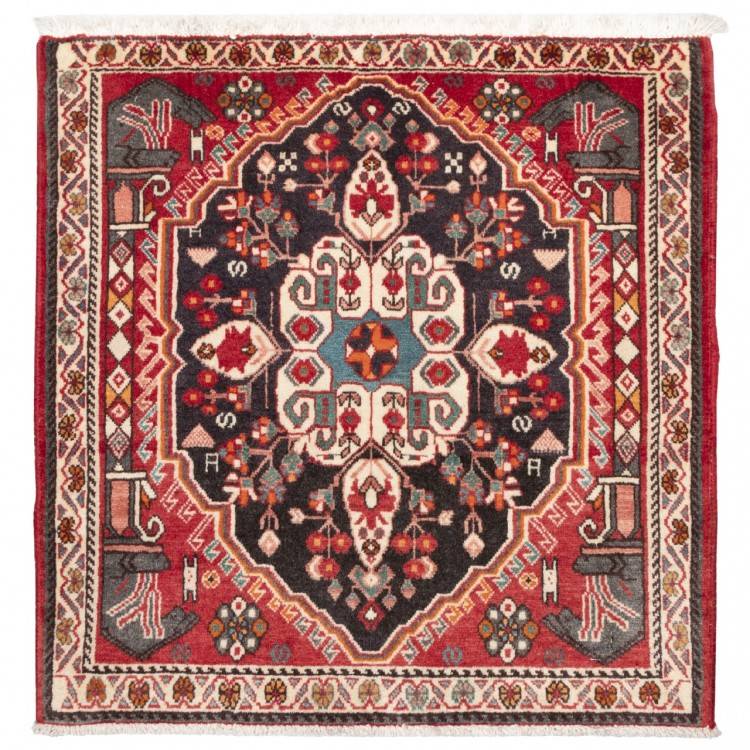 Tapis persan Qashqai fait main Réf ID 705396 - 62 × 61