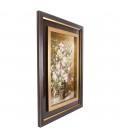 تابلو فرش دستباف گل با گلدان طرح 800 کد 901445