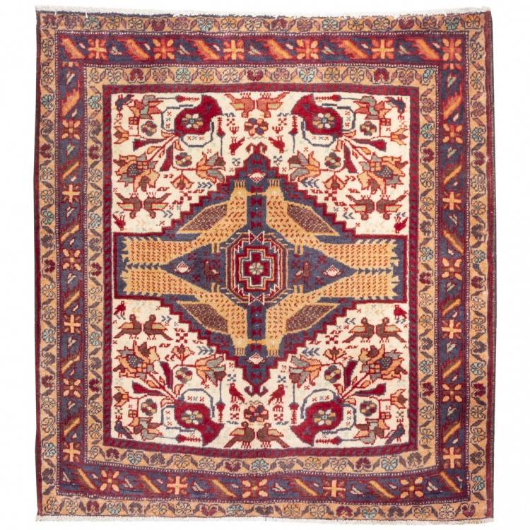 Tapis persan Baluch fait main Réf ID 705470 - 77 × 84