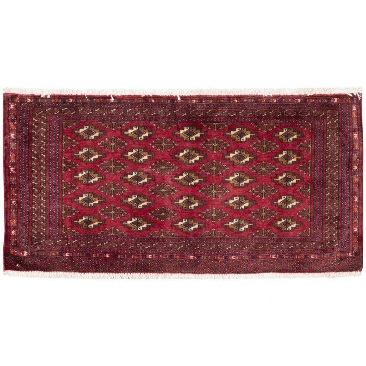 Tapis persan Turkmène fait main Réf ID 705489 - 98 × 48