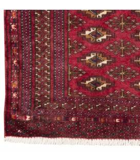 فرش دستباف قدیمی نیم متری ترکمن کد 705489