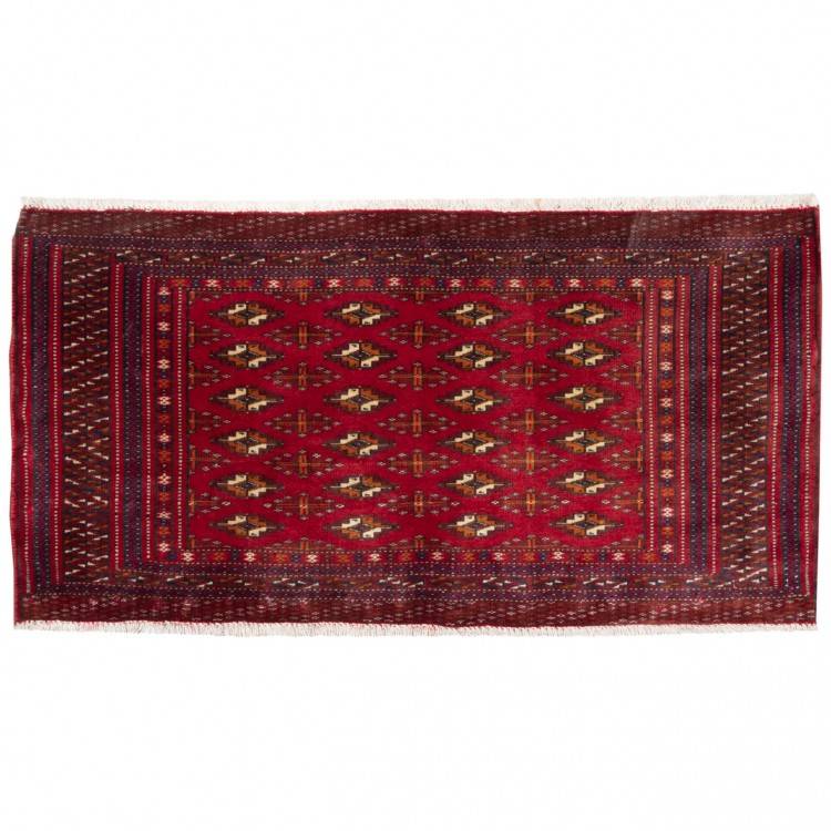 Tapis persan Turkmène fait main Réf ID 705487 - 100 × 50