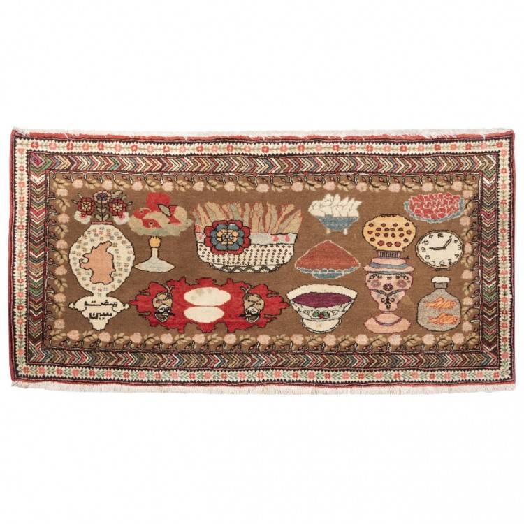 Tapis persan Semnan fait main Réf ID 705460 - 115 × 56